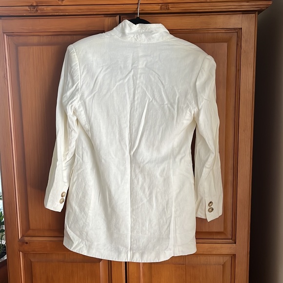 Dianne B size 10 white linen blend blazer never worn good condition - Picture 3 of 3